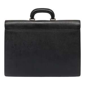 Burberry Leather Business Bag Black